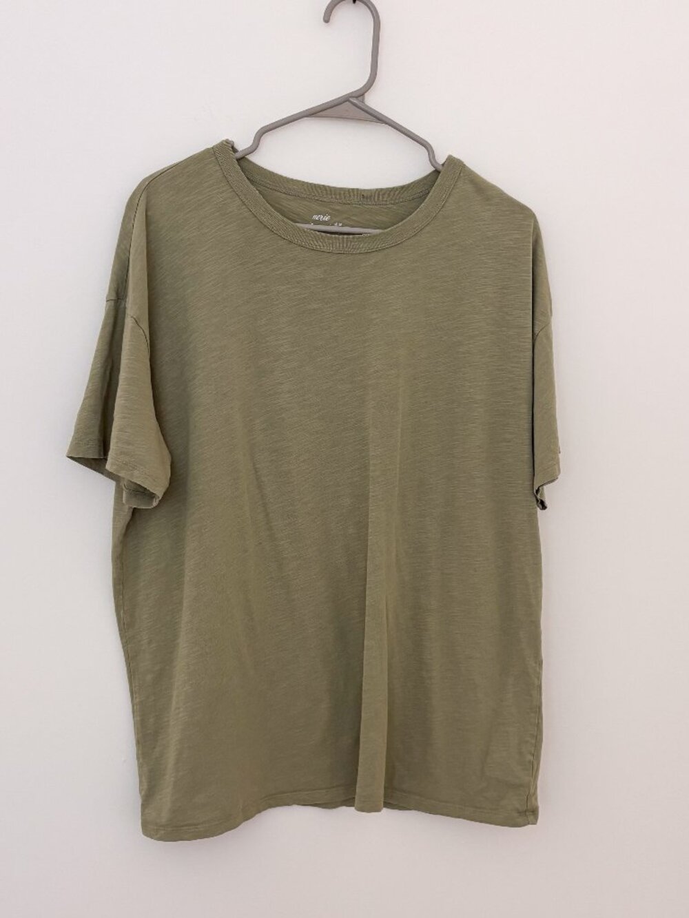 Aerie Olive Green Oversized Cotton Tee Medium